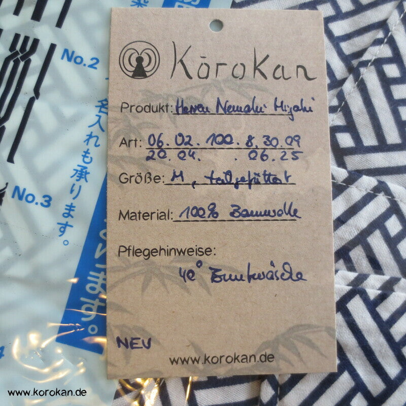 Higaki Nemaki - Kimono zum Schlafen, Baumwolle, originalverpackt