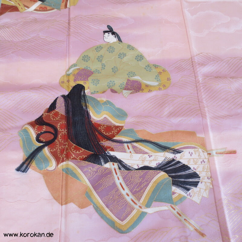 Murasaki Shikibu und Genji Homongi Kimono