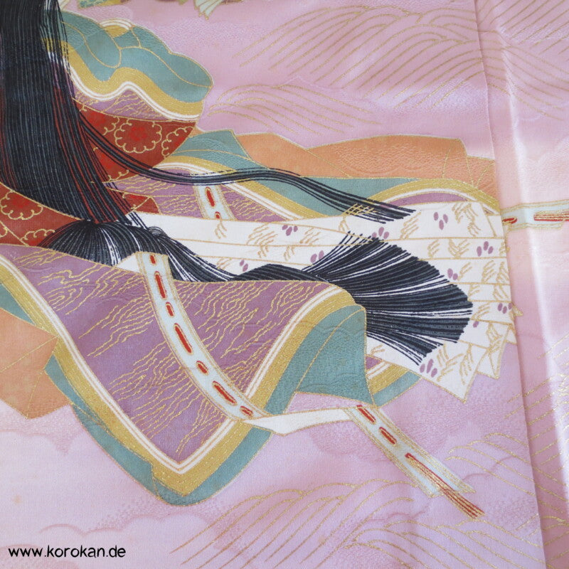 Murasaki Shikibu und Genji Homongi Kimono