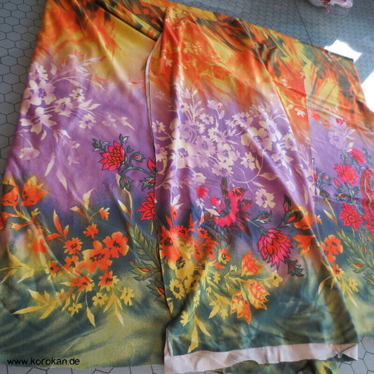 Blumenbordüren Viscose Jersey