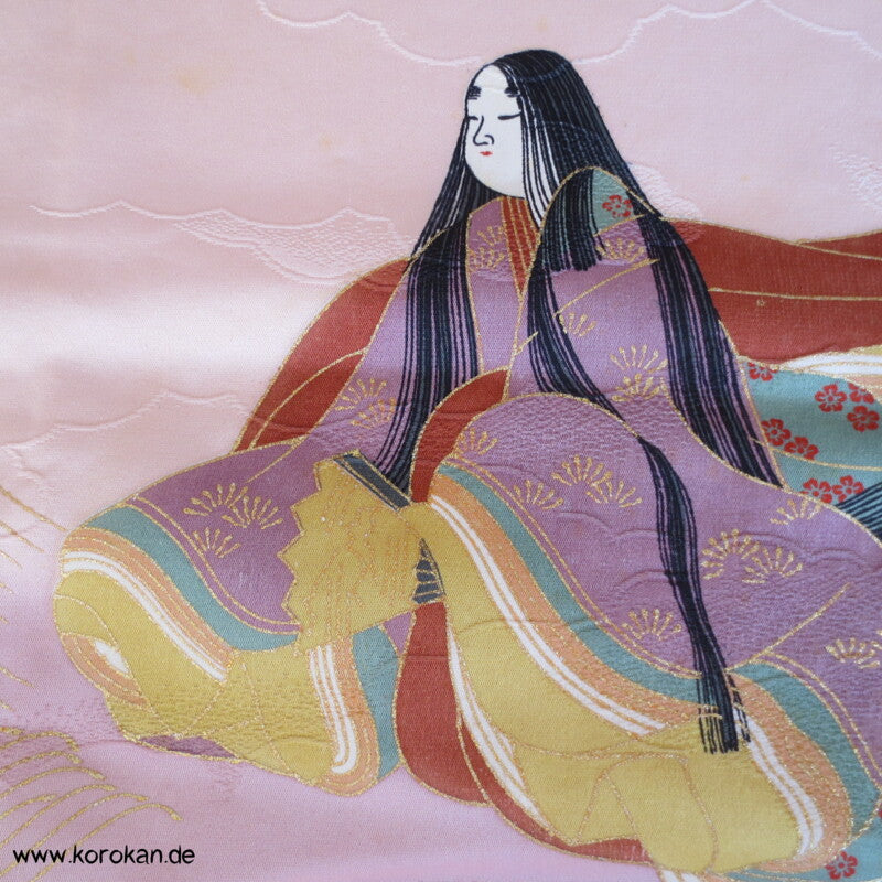 Murasaki Shikibu und Genji Homongi Kimono