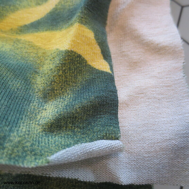 Blumenbordüren Viscose Jersey