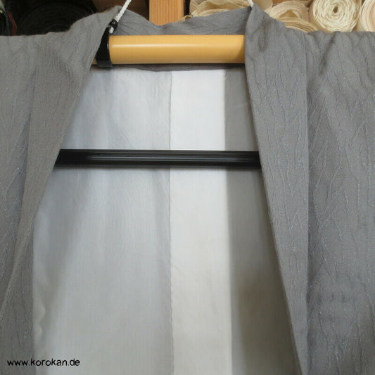 grau-silber - annual growth Haori Kimono Jacke, mit Himo