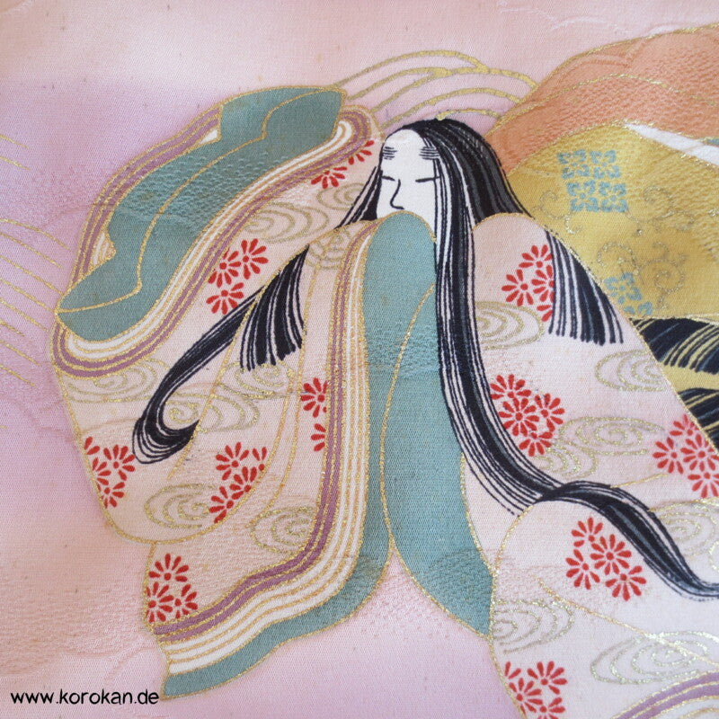 Murasaki Shikibu und Genji Homongi Kimono
