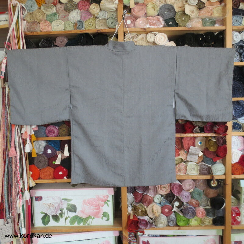 grau-silber - annual growth Haori Kimono Jacke, mit Himo