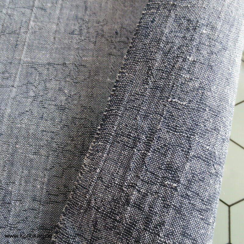 Pinien blaugrau Sommer Kimono Krepp