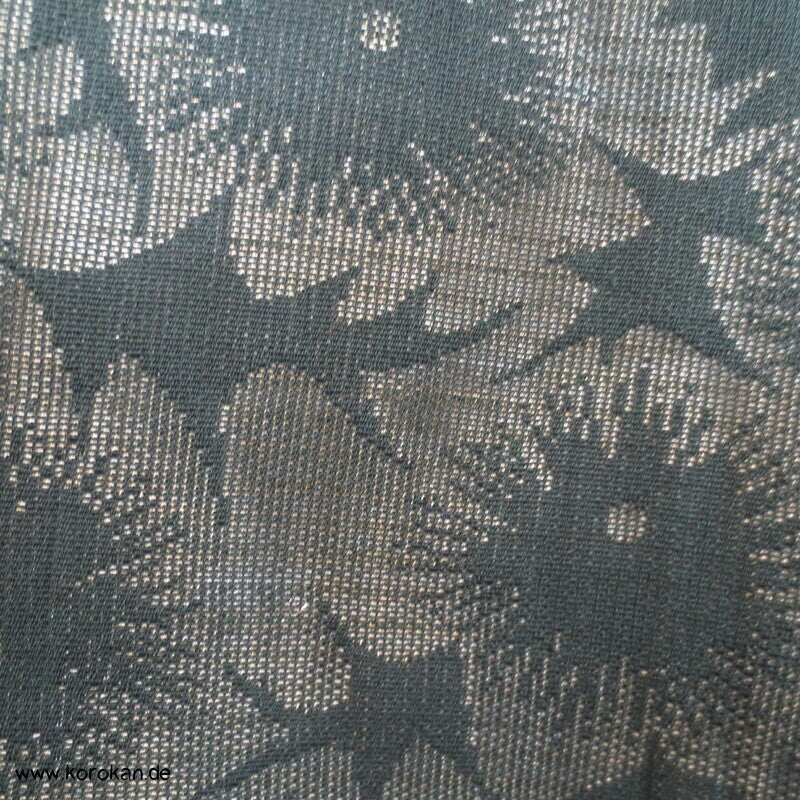 1950'er Hitoe ungefütterter Kimono, gewebte Disteln