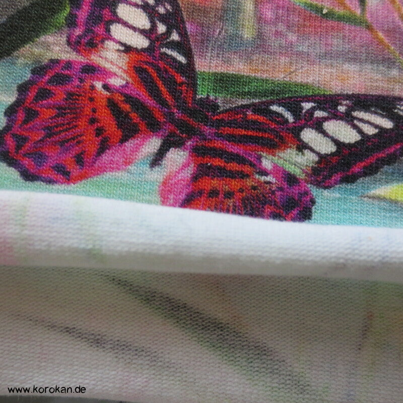 Kolibri und Schmetterlinge Baumwoll Jersey