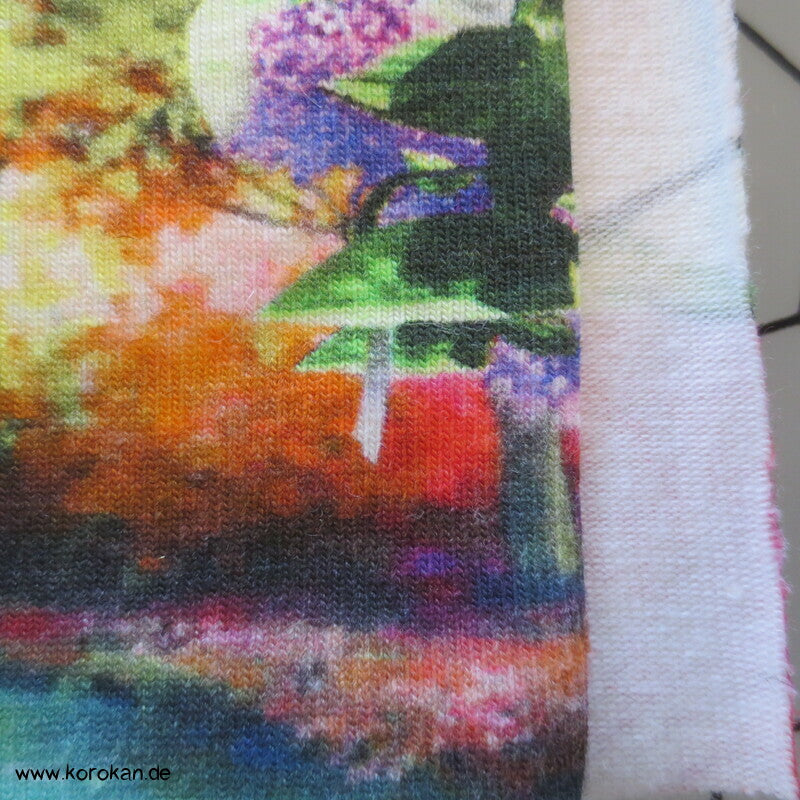 Kolibri und Schmetterlinge Baumwoll Jersey