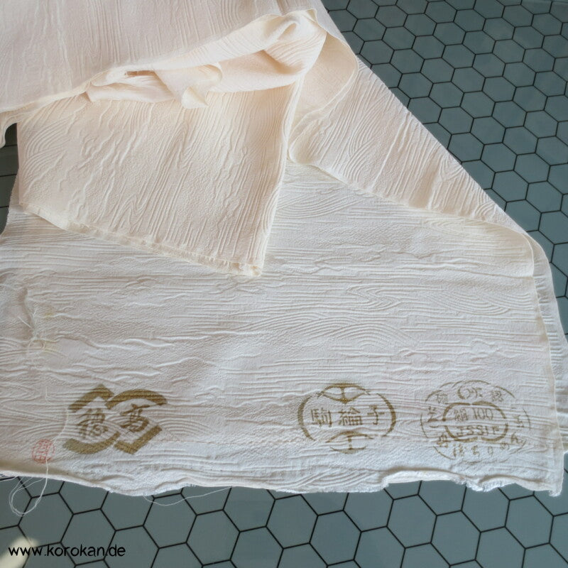 naturfarben Wellen Kakeshita Seide für Hochzeits Kimono