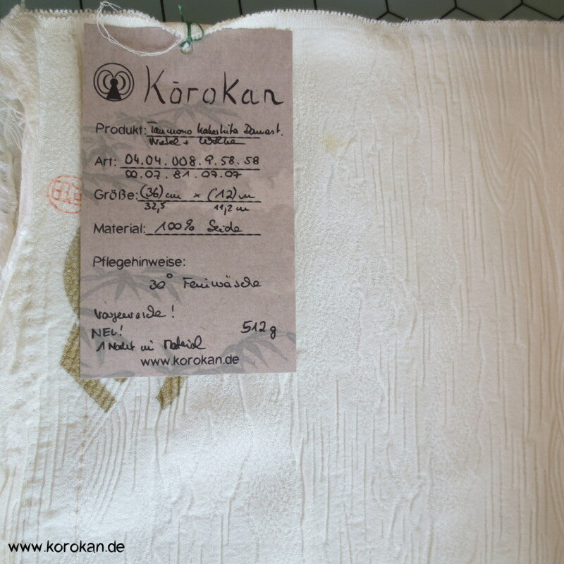 naturfarben Wellen Kakeshita Seide für Hochzeits Kimono