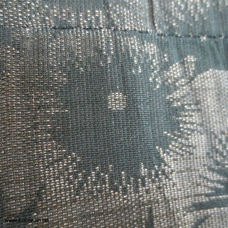 1950'er Hitoe ungefütterter Kimono, gewebte Disteln