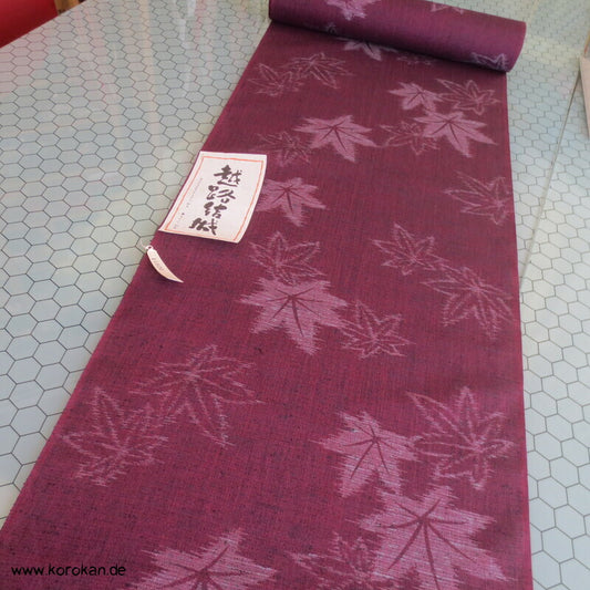 Ahornblätter Kasuri Sommer Kimono Hanfmischgewebe