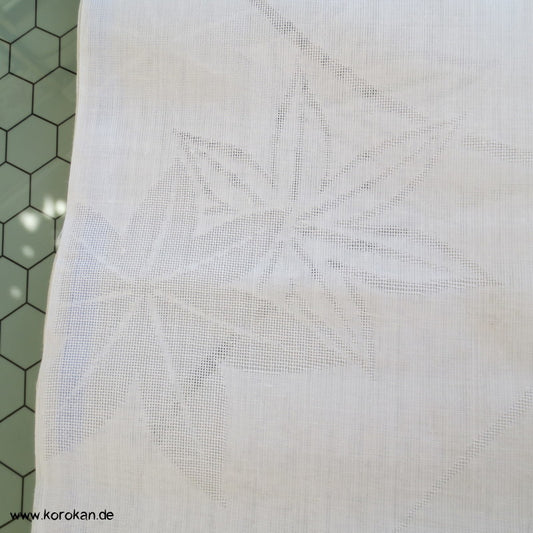 Ahornblatt Gräser Drehergewebe halbtransparenter Juban Tanmono