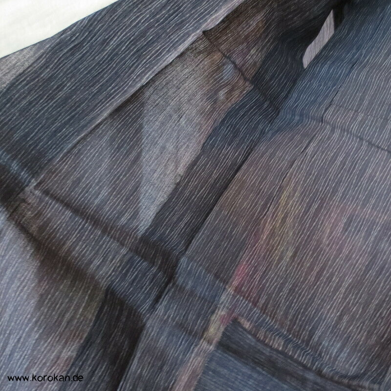 Tatewaku Streifen Jofu Hanf Hitoe Kimono