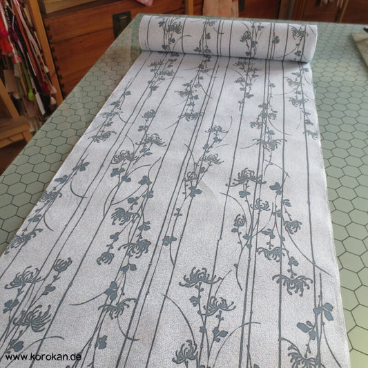 Rangiku Chrysanthemen doppelseitiger Yukata Kimono Baumwollstoff