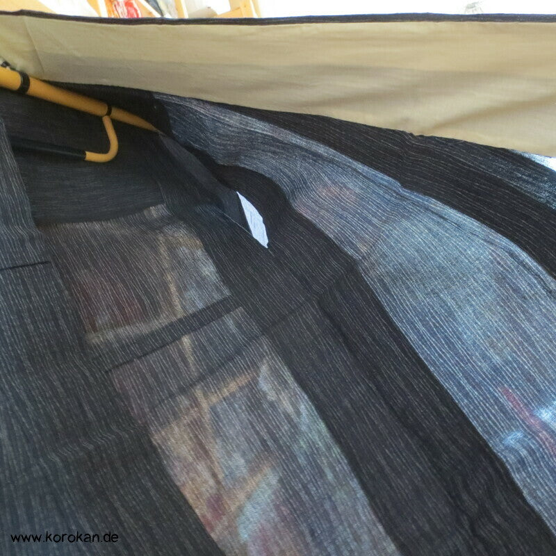 Tatewaku Streifen Jofu Hanf Hitoe Kimono