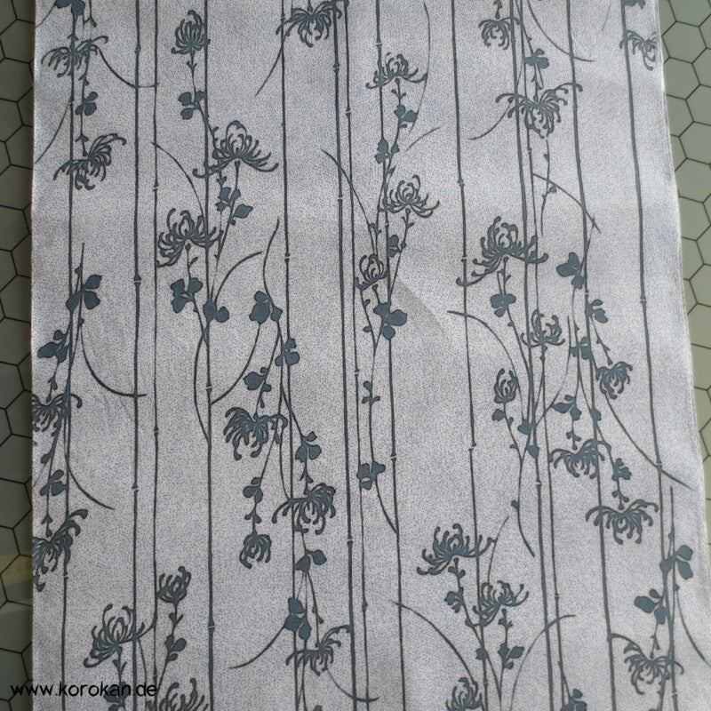 Rangiku Chrysanthemen doppelseitiger Yukata Kimono Baumwollstoff