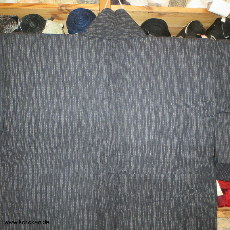 Tatewaku Streifen Jofu Hanf Hitoe Kimono