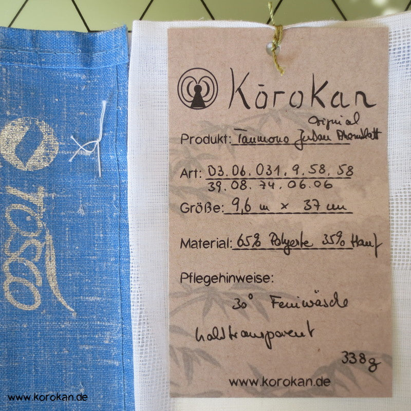 Ahornblatt Gräser Drehergewebe halbtransparenter Juban Tanmono