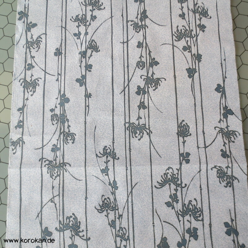 Rangiku Chrysanthemen doppelseitiger Yukata Kimono Baumwollstoff