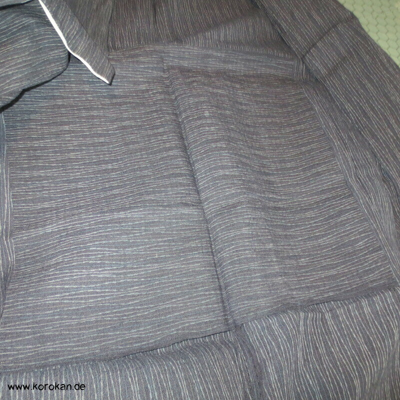 Tatewaku Streifen Jofu Hanf Hitoe Kimono