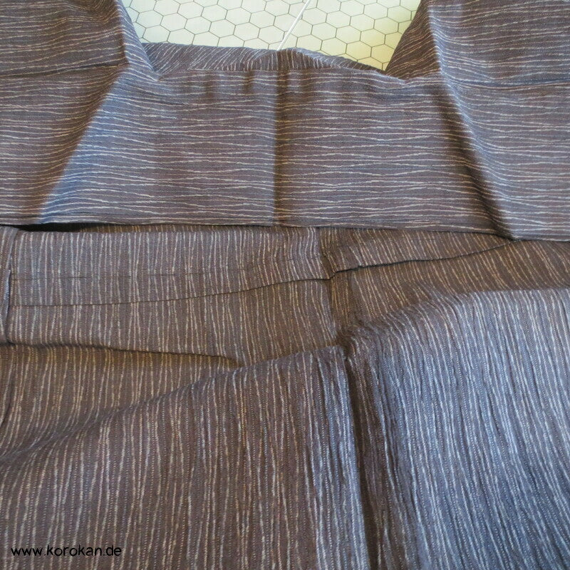 Tatewaku Streifen Jofu Hanf Hitoe Kimono