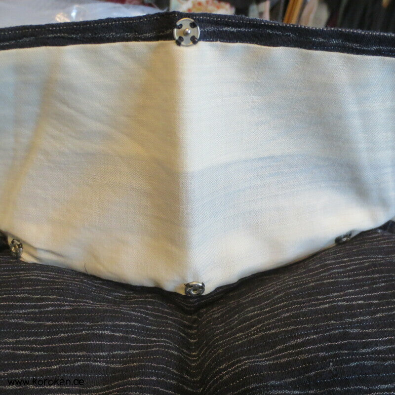 Tatewaku Streifen Jofu Hanf Hitoe Kimono