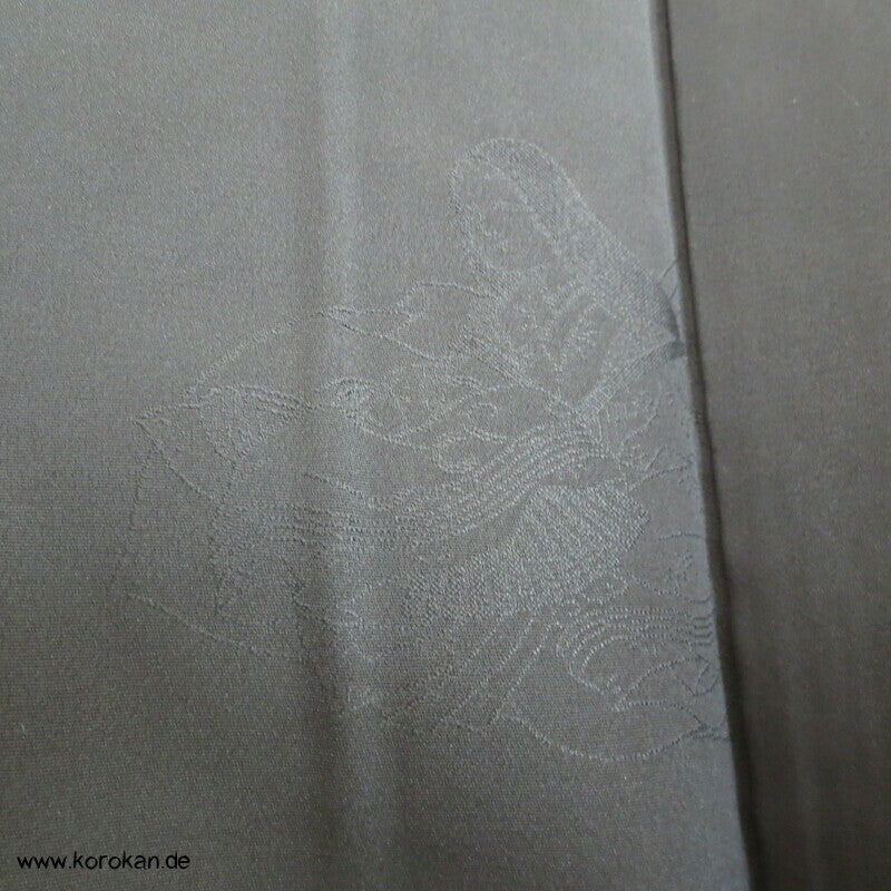 gestickte Hime Prinzessinnen Haori Kimono Jacke - Schwarz
