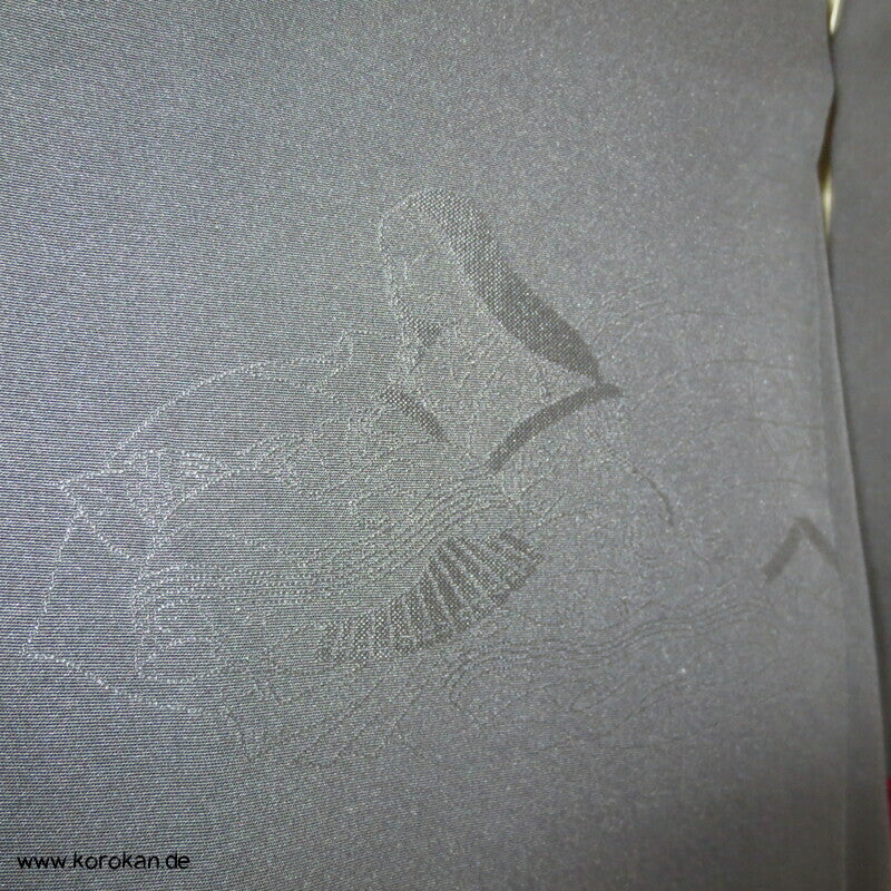 gestickte Hime Prinzessinnen Haori Kimono Jacke - Schwarz