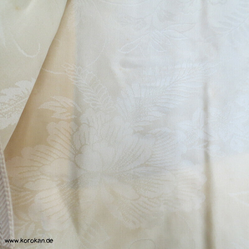 gestickte Hime Prinzessinnen Haori Kimono Jacke - Schwarz