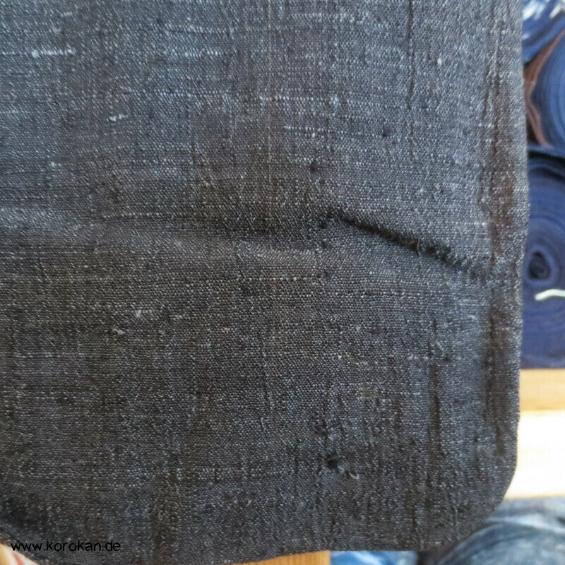 japanischer anthrazit Wildseiden Hitoe Männer Kimono