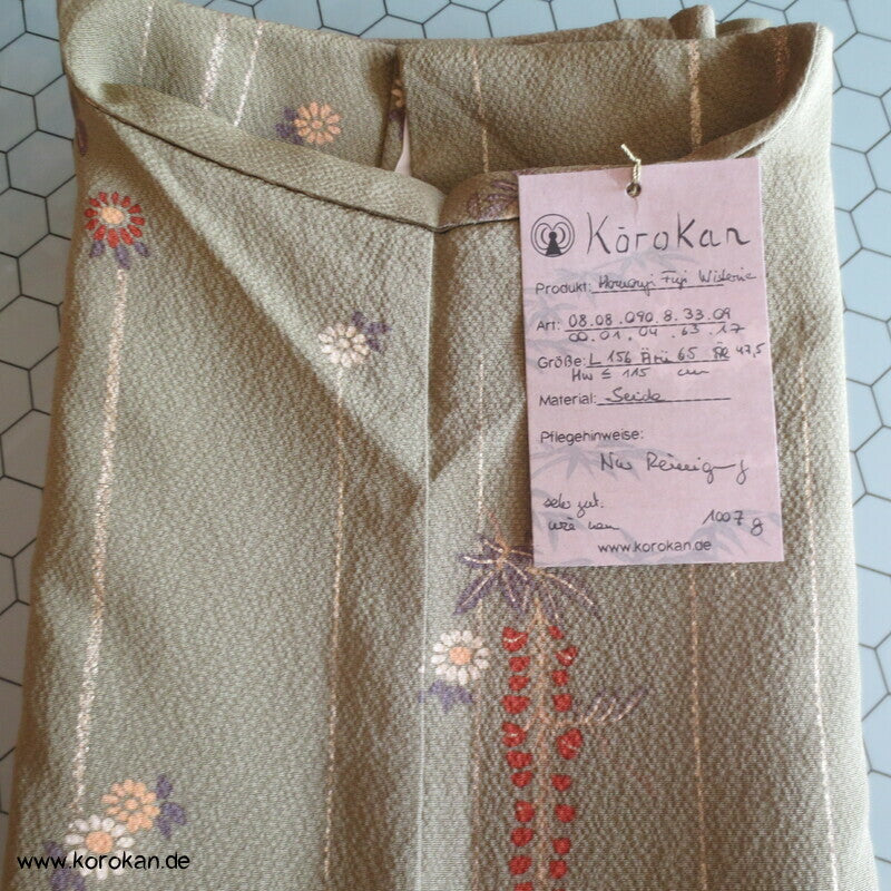 Homongi Seiden Kimono Fuji Wisteria allover