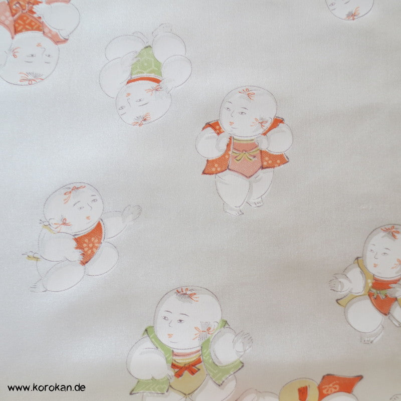 Gosho Dolls, spielende Kinder Juban Futterseide Schulterfutter