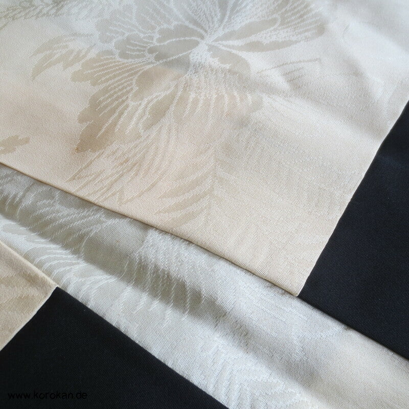 gestickte Hime Prinzessinnen Haori Kimono Jacke - Schwarz