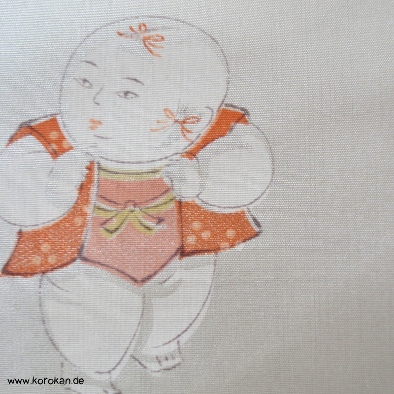 Gosho Dolls, spielende Kinder Juban Futterseide Schulterfutter