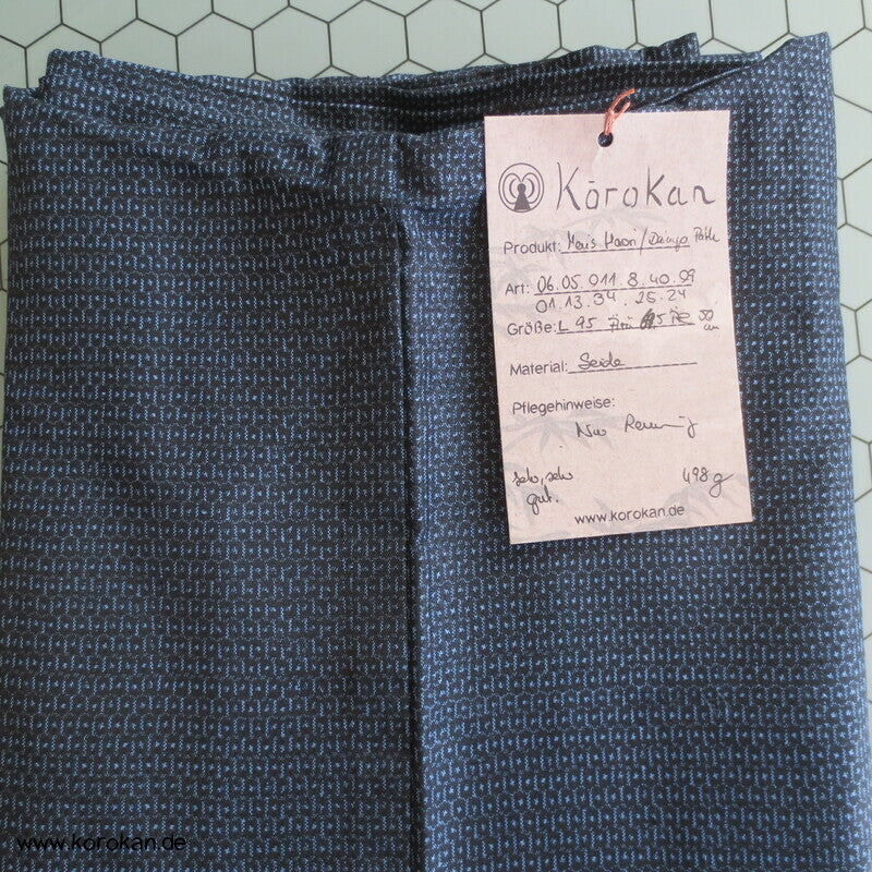 Daimiyo Prozession Futter Haori Tsumugi Kasuri Seide Männer Kimono Jacke