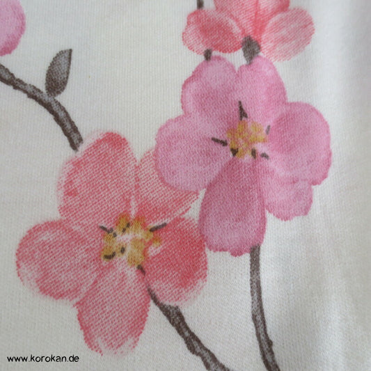 Kirschzweige Sakura Interlock Baumwoll Jersey