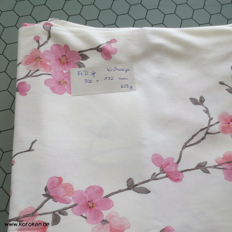 Kirschzweige Sakura Interlock Baumwoll Jersey