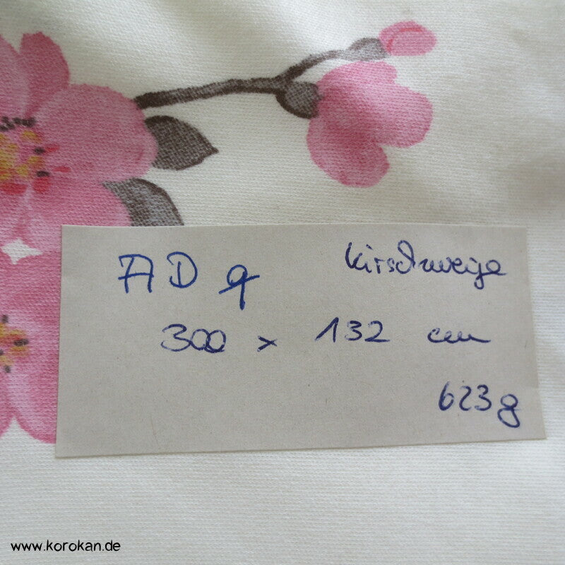Kirschzweige Sakura Interlock Baumwoll Jersey