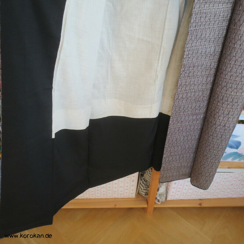 Oshima Tsumugi Seiden Kasuri Kimono Pfeile, antik