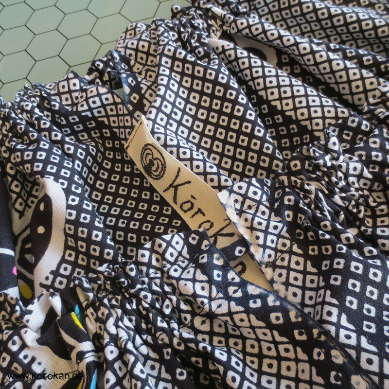 Hochsommer / Strand Kleid aus Yukata Baumwolle, Schmetterlinge, Gr. L