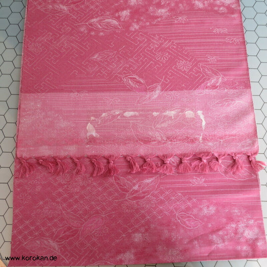 Blätter, klassische Muster Seide / Wolljacquard Kimono Tanmono