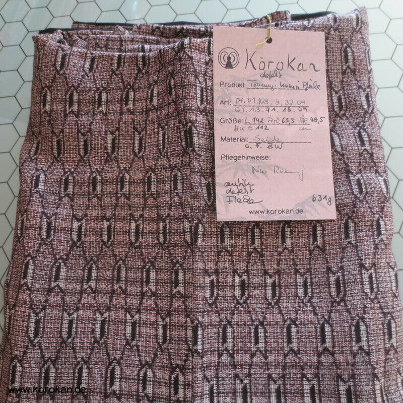 Oshima Tsumugi Seiden Kasuri Kimono Pfeile, antik