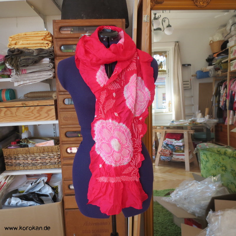 Shibori Pongé Schaltuch Mädchen Obi