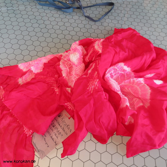Shibori Pongé Schaltuch Mädchen Obi