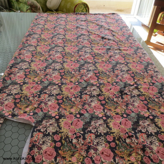 Chinese Roses Baumwoll Jersey Stoff