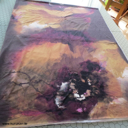 abstrakte Riesen Pfingstrosen Viscose Jersey