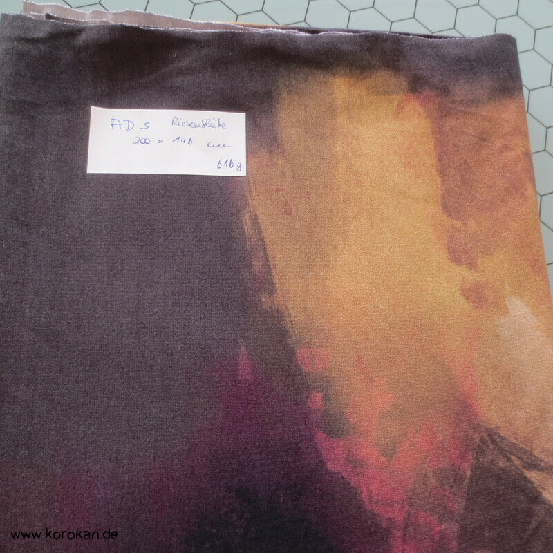 abstrakte Riesen Pfingstrosen Viscose Jersey