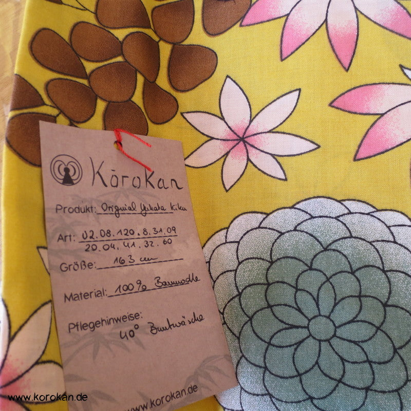 Kugel - Chrysanthemen Yukata, reine Baumwolle